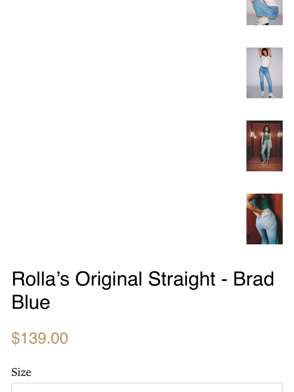 ROLLA'S Classic Original High Rise straight Jeans medium wash blue - Picture 13 of 13